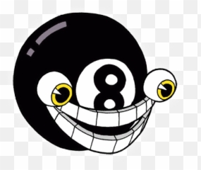 Fate Will Find - Cuphead 8 Ball Boss Emoji,Fists Up Emoticon