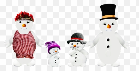 Free Laugh Smiley Illustrations - Snowmen Family Transparent Clipart Emoji