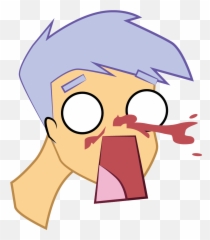 Anime Nose Bleed Free Images At Clker - Cartoon Bleeding In Nose Emoji,Mooning Emoji