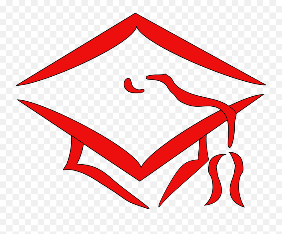 Graduate Cap Academic - Cartoon Graduation Caps With Transparent Background Emoji,Cap And Gown Emoji