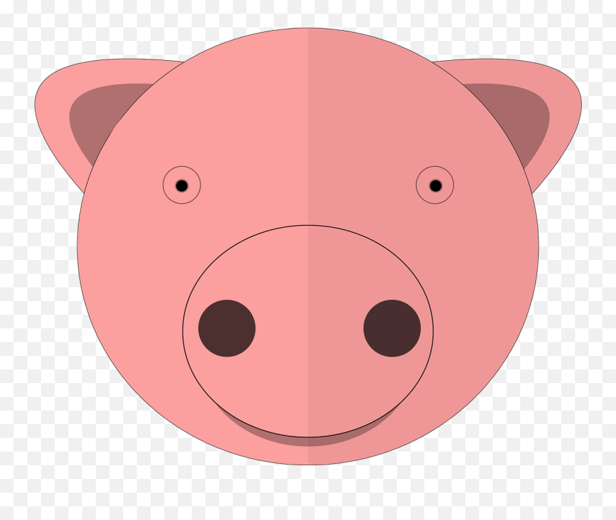 Pig Cartoon Animal Piggy Pink Emoji,Cow Chop Emoji