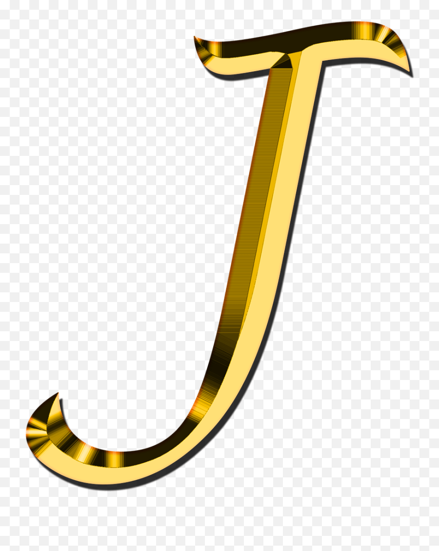 Letter J Png - Letter J Gold Png Emoji,Roman Numerals Emoji