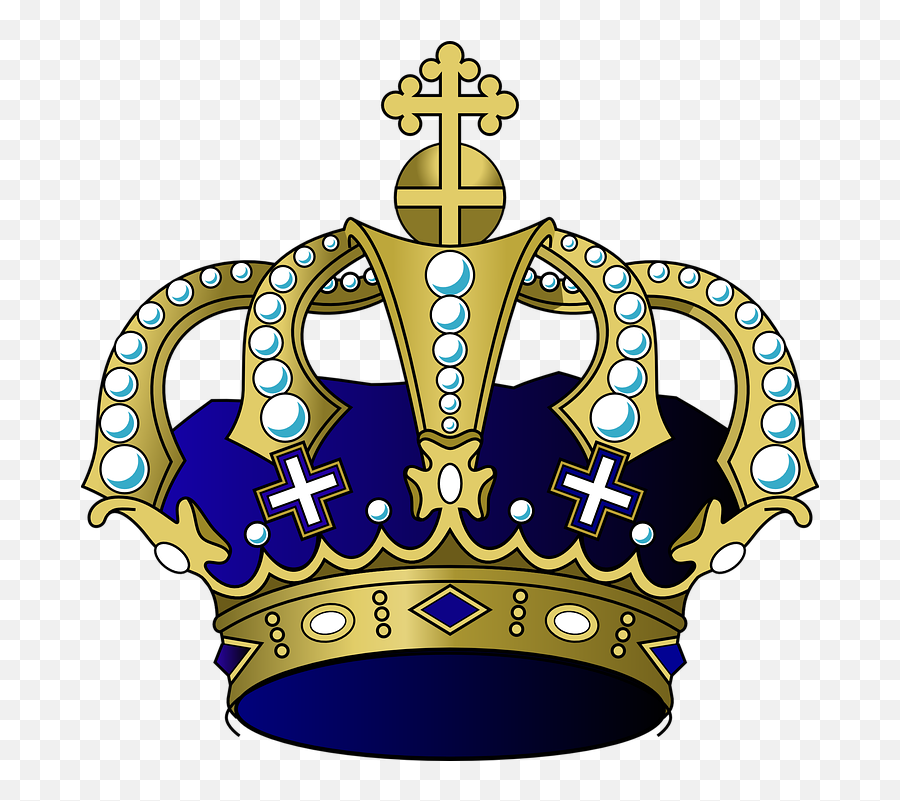 Crown King Royal - Clipart Mardi Gras King Crown Emoji,King And Queen Crown Emoji
