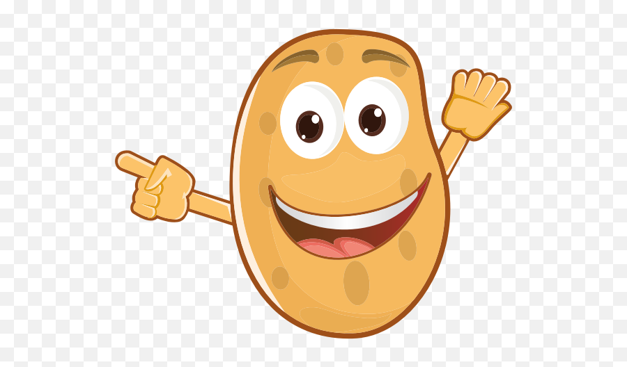 Anthropomorphic Potato - Clipart Potato Emoji,Cat Emoticon
