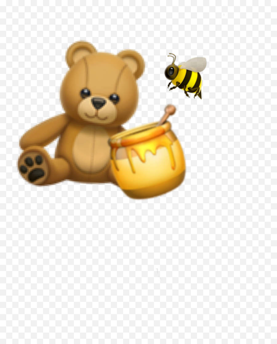 Osito Honey Bee Bear Emoji - Cute Teddy Bear Emoji,Honey Emoji
