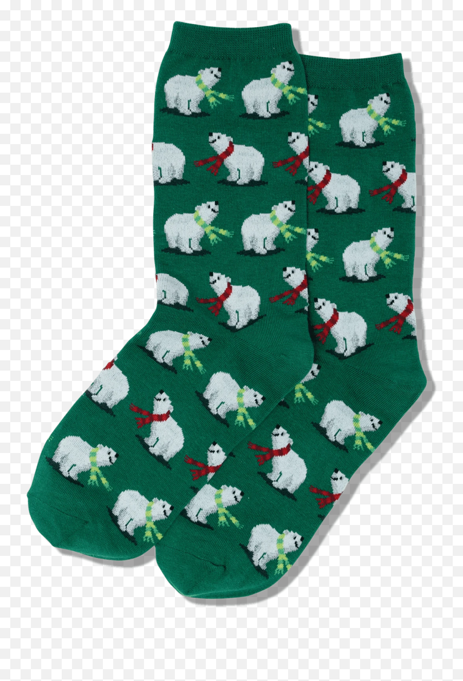 Womens Polar Bears Crew Socks - Sock Emoji,Polar Bear Emoji