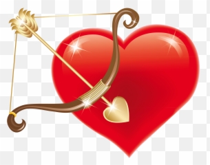 Red Heart - Bow And Arrow Hearts Emoji,Cupid Emoji
