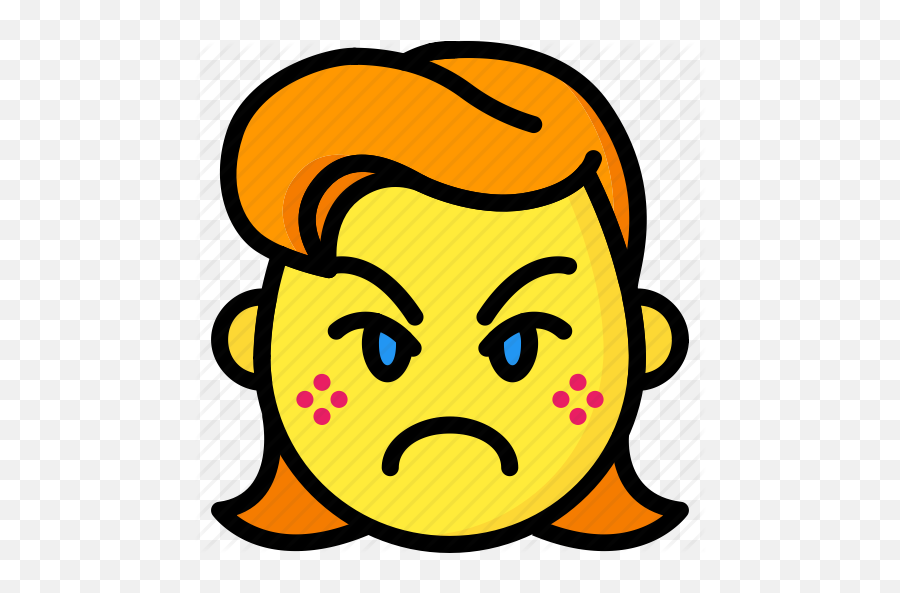 Emojis Emotion Girl Sad Smiley Icon - Oscilações De Humor Emoji,Cross Emojis