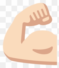 Flexed Biceps Emoji Clipart - Asi Oh Hunde A Lyrics,Bicep Emoji