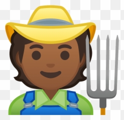 Farmer Emoji Clipart - Google Farmer Emoji,Farmer Emoji