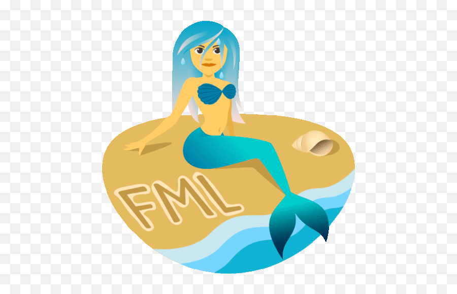 Fml Mermaid Life Gif - Mermaid Emoji,Mermaid Emoji Android