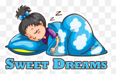 Sweet Dreams Stickers - Animated Picture Of Girl Sleeping Emoji