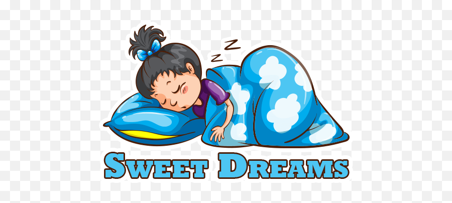 Sweet Dreams Stickers - Animated Picture Of Girl Sleeping Emoji,Sweet Dream Emoji