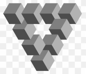 Collection Geometry Illusions Impossible Perfect Art - Penrose Stairs Png Emoji