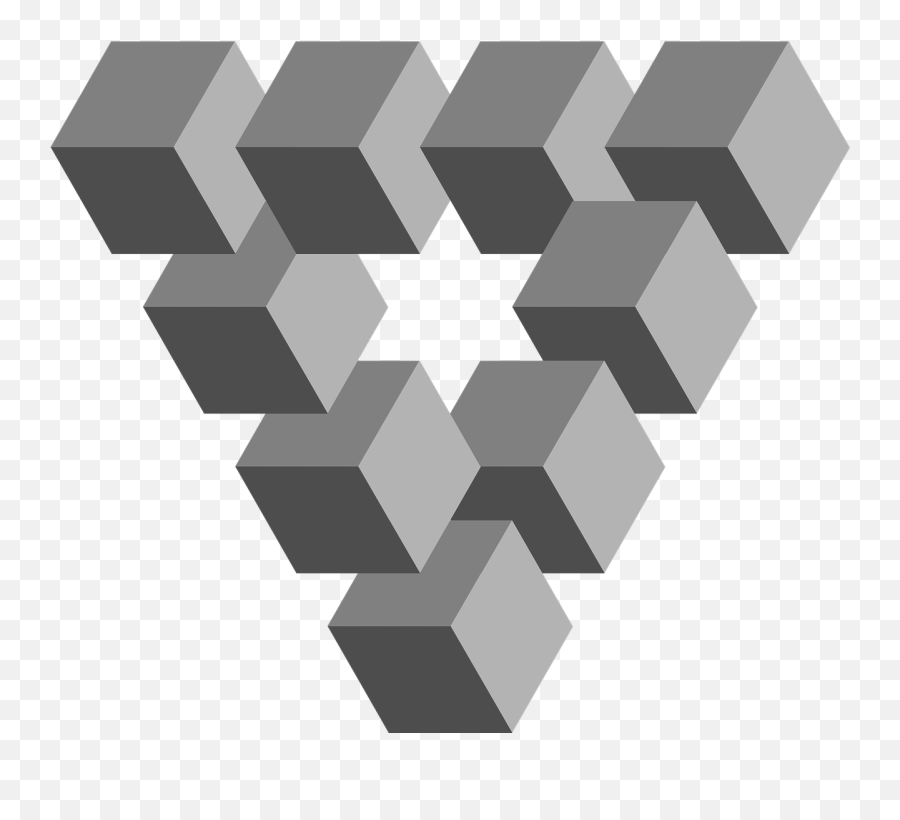 Collection Geometry Illusions Impossible Perfect Art - Penrose Stairs Png Emoji,Penguins Emoticons