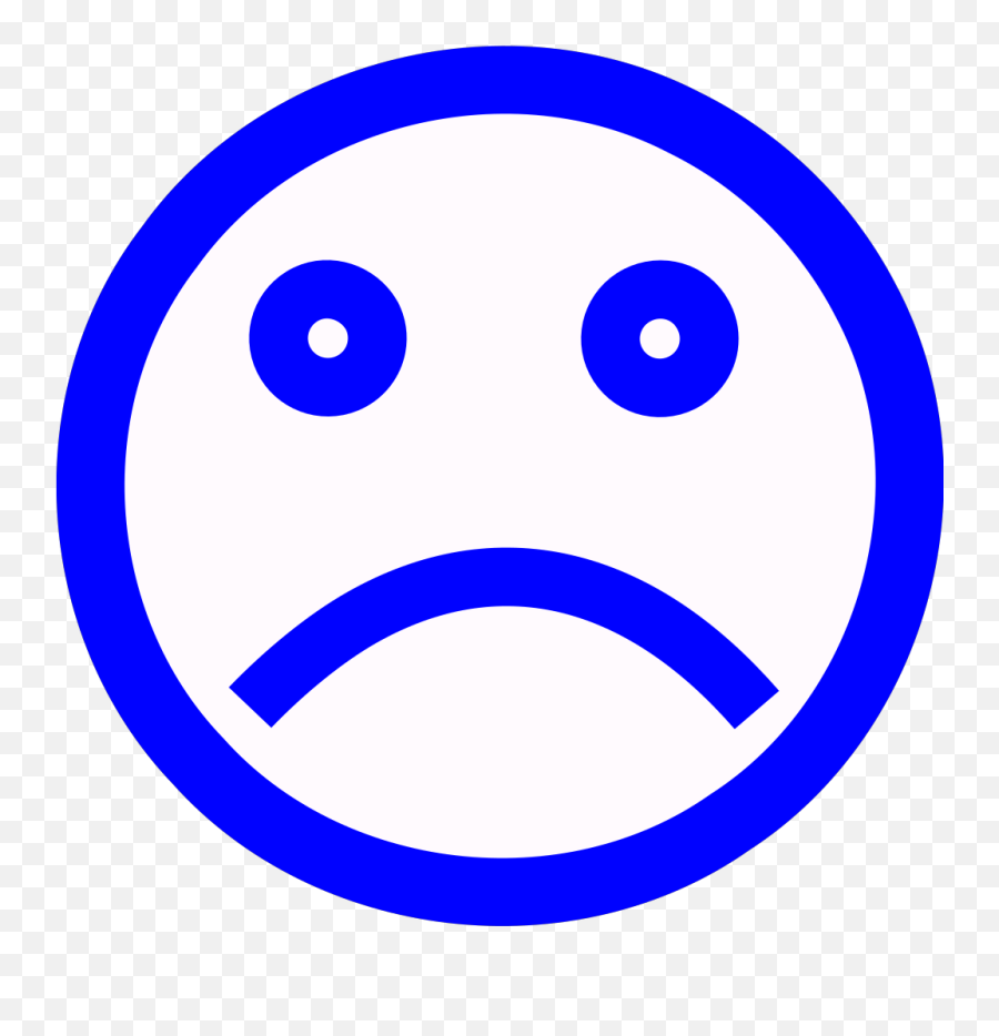Sad Face Png Svg Clip Art For Web - Download Clip Art Png Sad Face Icon Blue Emoji,Frowny Face Emoticons