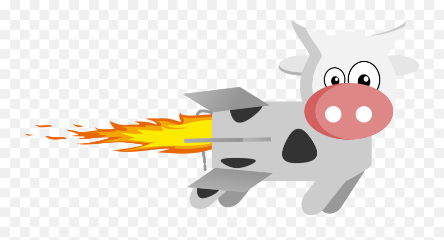 Art Angle Wing Png Clipart - Cows Cartoon Png Fly Emoji,Man Knife Pig Cow Emoji