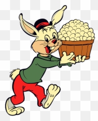 Cartoon Rabbit With Eggs Clipart - Happy Png Art Emoji
