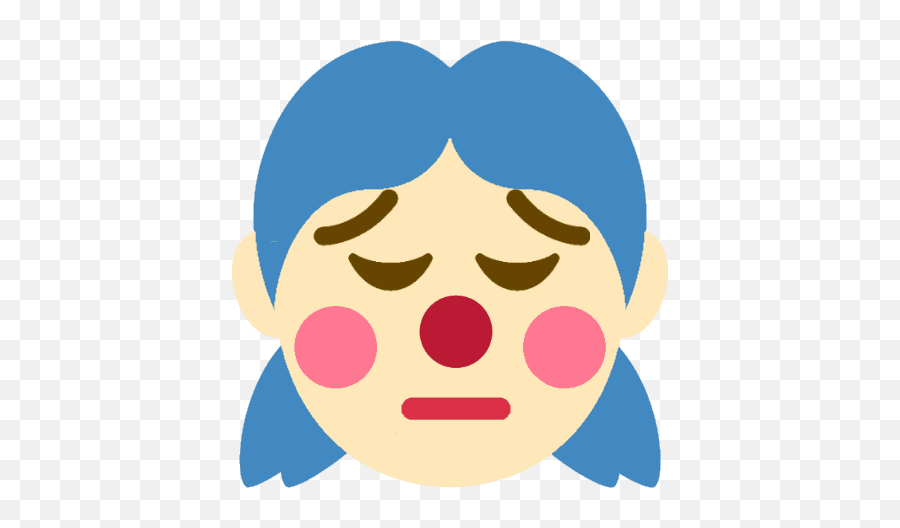Happy Emoji,Pensive Clown Emoji
