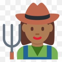 u200d Woman Farmer Emoji with Medium - Dark Skin Tone Meaning