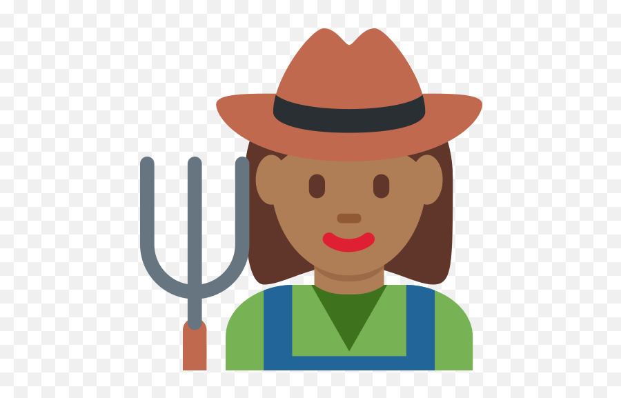 U200d Woman Farmer Emoji With Medium - Dark Skin Tone Meaning Dark Skin,Emoji Candle