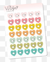 Video Call Filming Heart Icons Mini Sticker Sheet - Happy Emoji