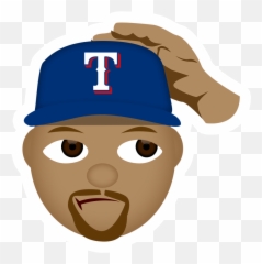 Beltre Is - Texas Rangers Cartoon Illustration Emoji,Baseball Emojis