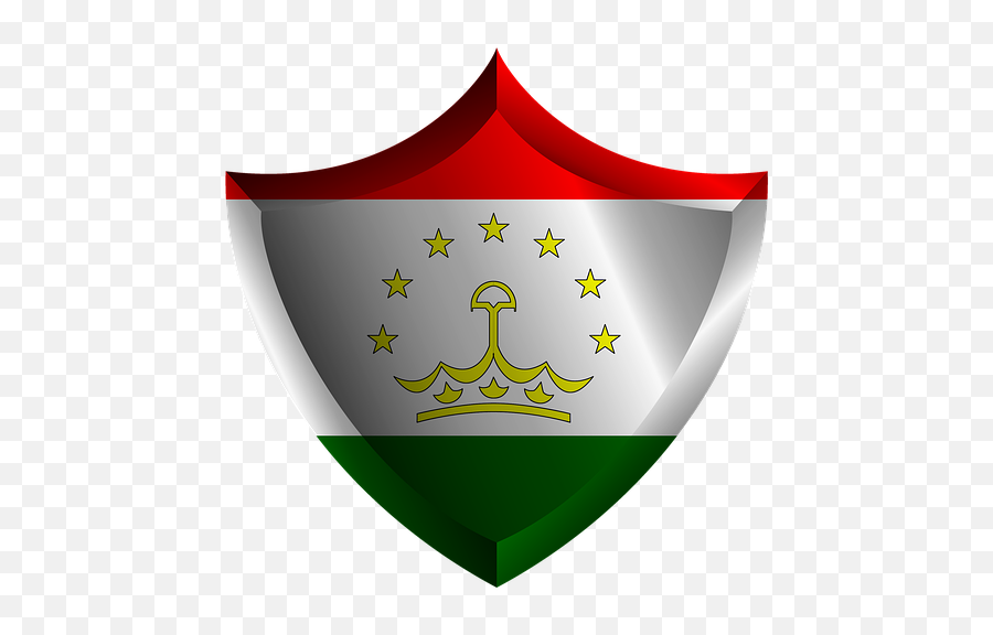 Flag Shield Tajikistan - Crest Emoji,Afghan Flag Emoji