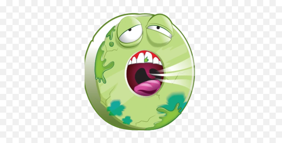 Stinky Mint - Grossery Gang Sticky Sweets Emoji,Yawn Emoticon