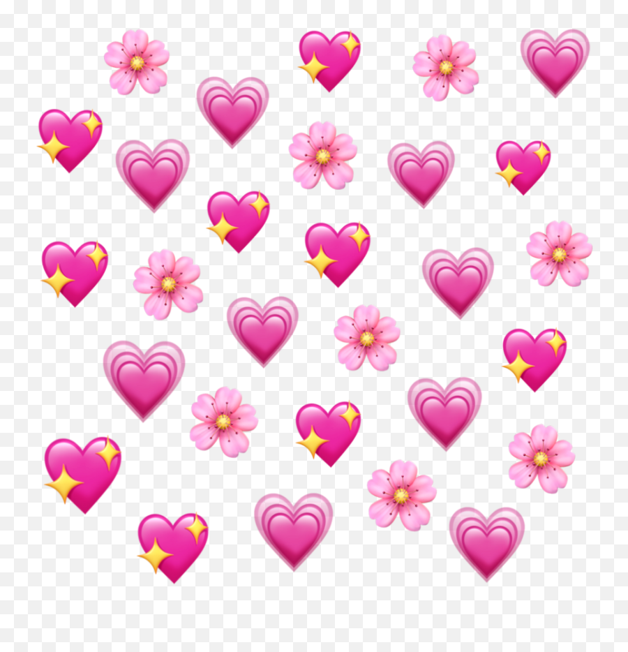 Emoji Emojis Emojiiphone Heart Pink Hearts Pinkhearts - Iphone Heart Emoji Png,Pink Emojis