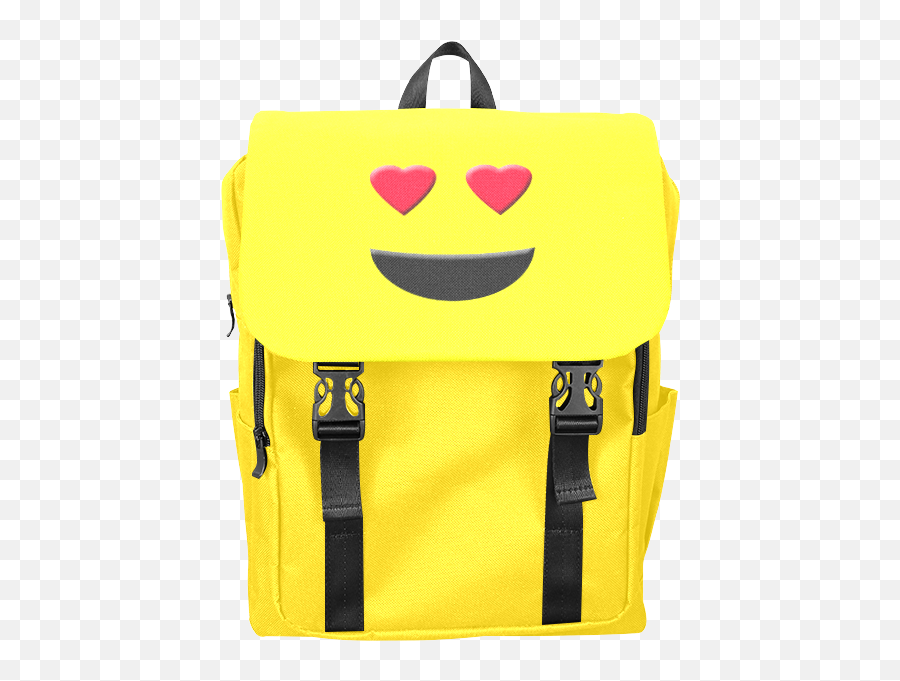 Emoticon Heart Smiley Casual Shoulders Backpack - Backpack Emoji,Backpack Emoji