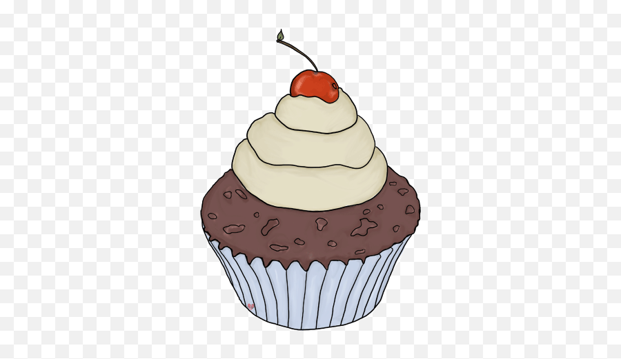 Chocolate Cupcake Pictures Cherry - Cartoon Cupcake Emoji,Emoji Birthday Cupcakes