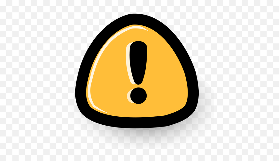 Warning Sign Vector Illustration - Clip Art Emoji,Emoticon Symbols