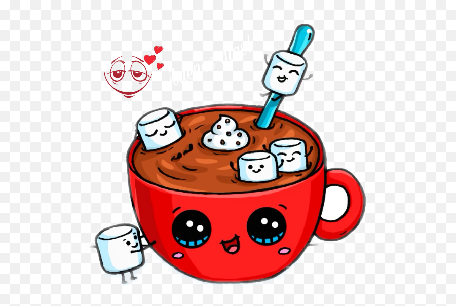 Buenos - Cute Hot Chocolate Drawing Emoji,Emoji 2 Margarita