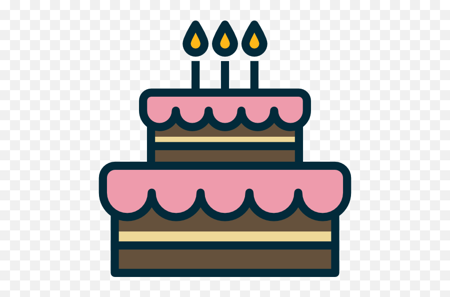 Dessert Food And Restaurant Birthday - Birthday Cake Icon Png Emoji,Emoticon Birthday Cake