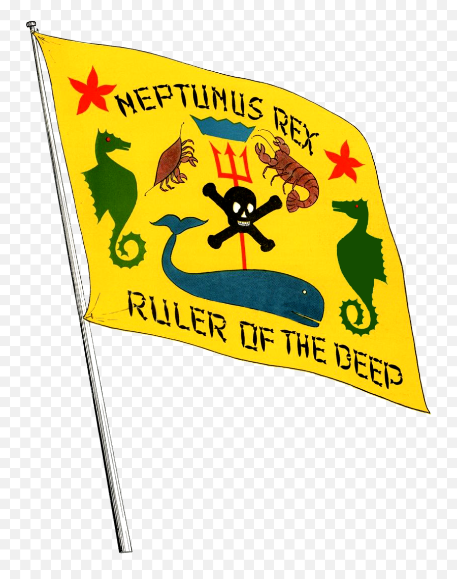 Neptunus Rex Flag Aboard Uss West - Emblem Emoji,Hawaii State Flag Emoji