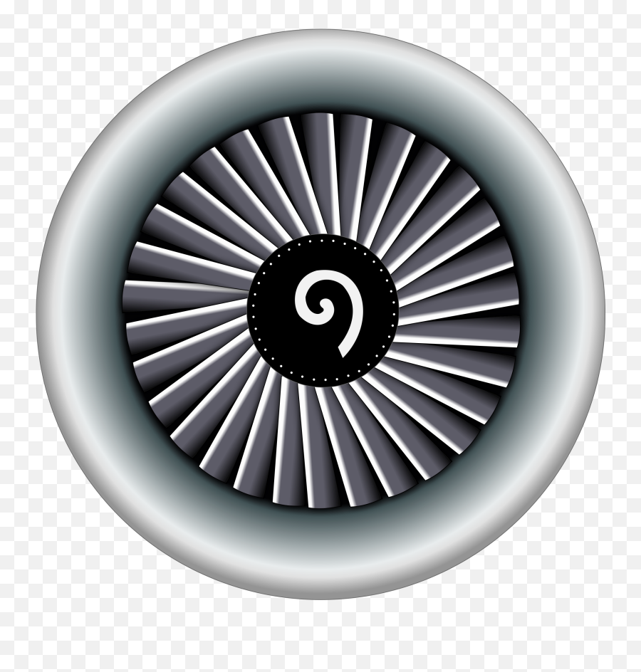 Plane Engine Clipart - Jet Engine Turbine Png Emoji,Engine Emoji