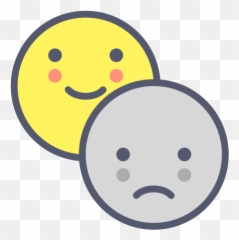 Feelings - Sad And Happy Icon Emoji