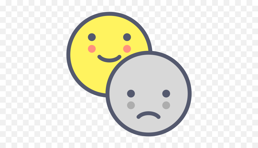 Feelings - Sad And Happy Icon Emoji,Feelings Emoticons