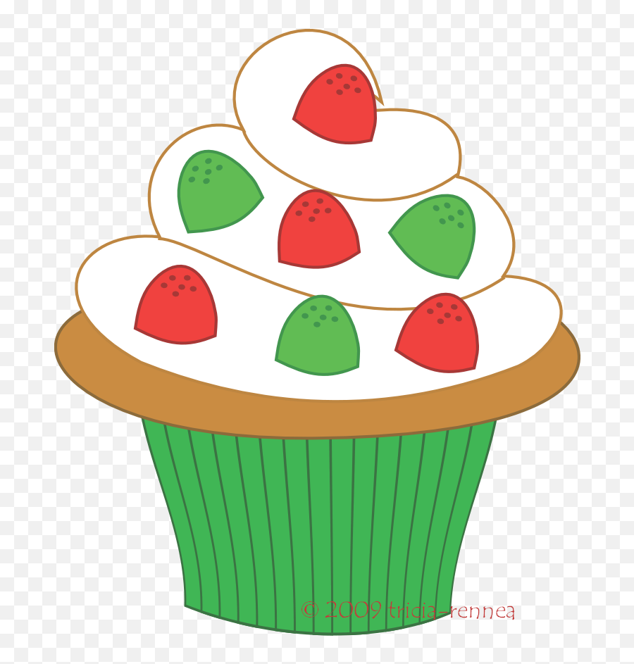 Cupcake Art On Clip Art Cupcake And Pink Cupcakes 3 - Christmas Cupcake Clipart Emoji,Muffin Emoji