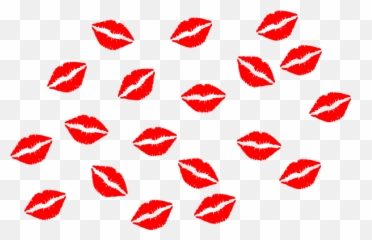 Kisses Cartoon Lips Clipart Image - Emoji