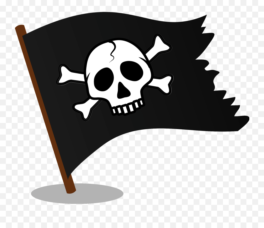 Jolly Roger Pirate Flag Clipart Free Download Transparent - Skull Transparent Png Icon Danger Jolly Roger Skull Crossbones Death Symbol Emoji,Pirate Emoji Text