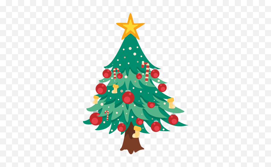 Christmas Tree Cartoon Decoration - Navidad Png Sin Fondo Emoji,Christmas Tree Emoji Png