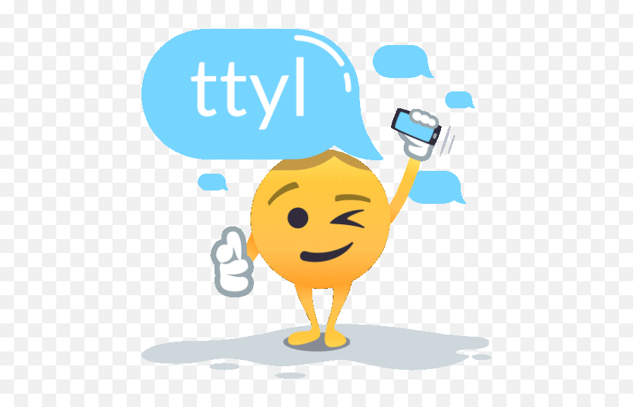 Ttyl Smiley Guy Gif - Happy Emoji,Moana Emoji