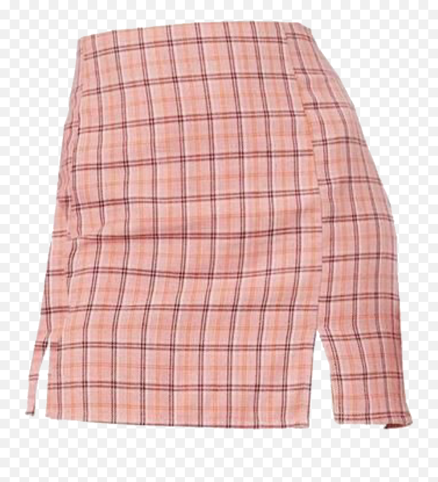 Skirts Bottoms Sticker By - Llo Cute Pink Plaid Skirt Emoji,Emoji Skirt