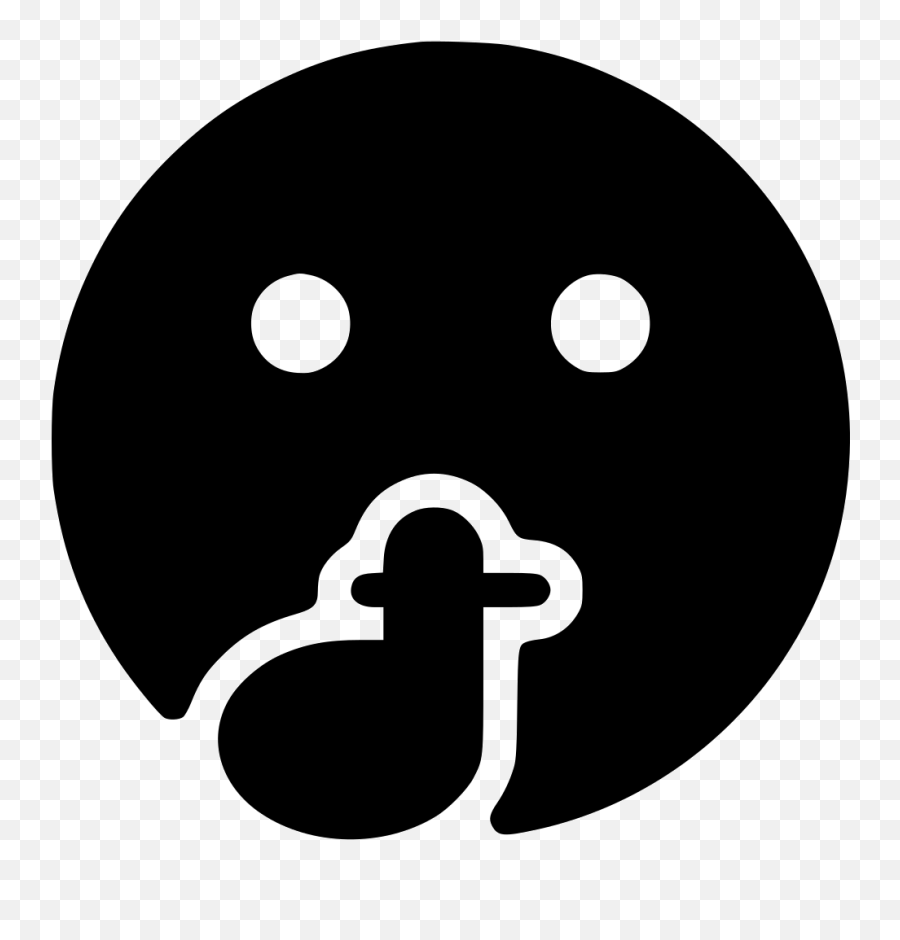 Quiet Emoji Png Image - Quiet Icon Png,Be Quiet Emoji