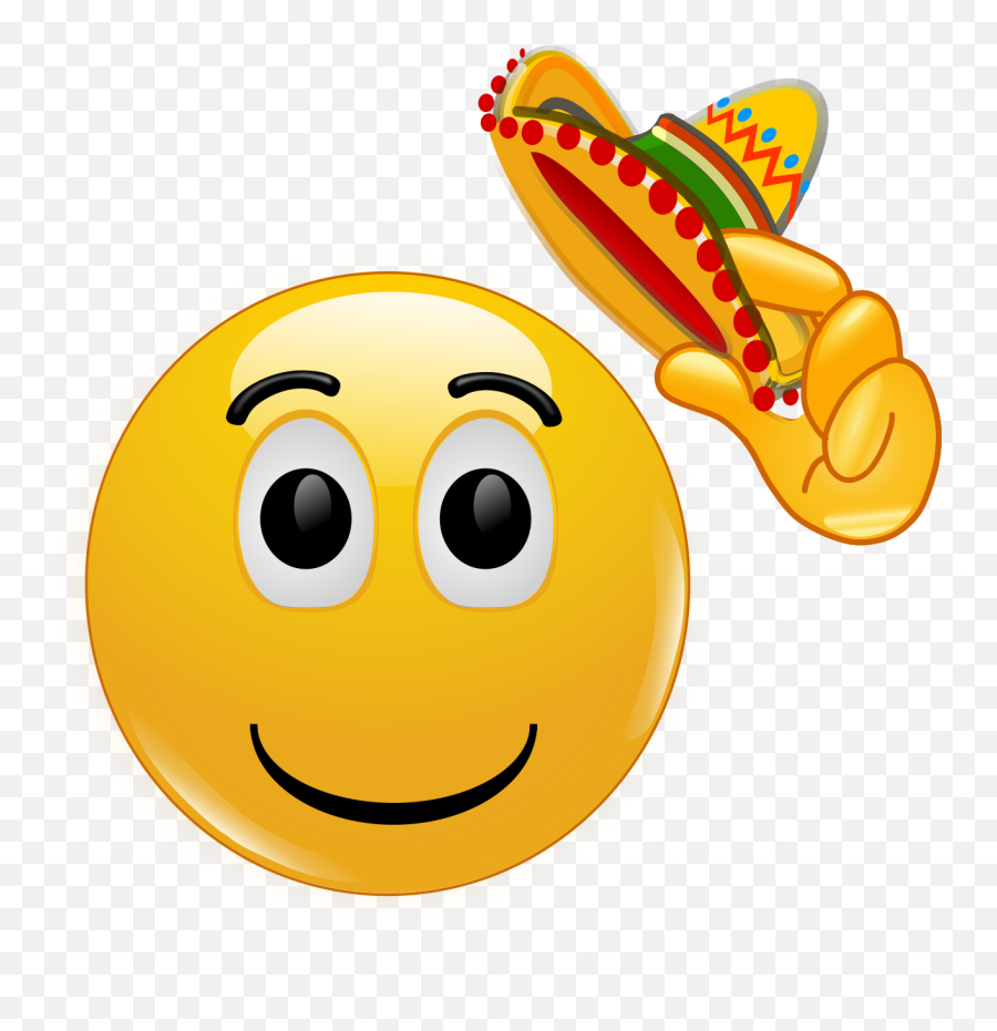 Mexico Hat - Smiley Emoji,Emoticon Meme