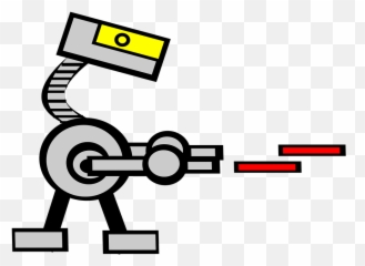 Free Laser Printer Vectors - Cartoon Battle Droid Emoji