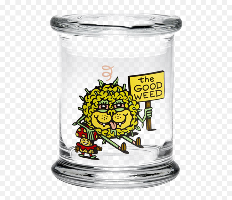 420 Science The Good Weed Glass Jar - Serveware Emoji,Hornet Emoji