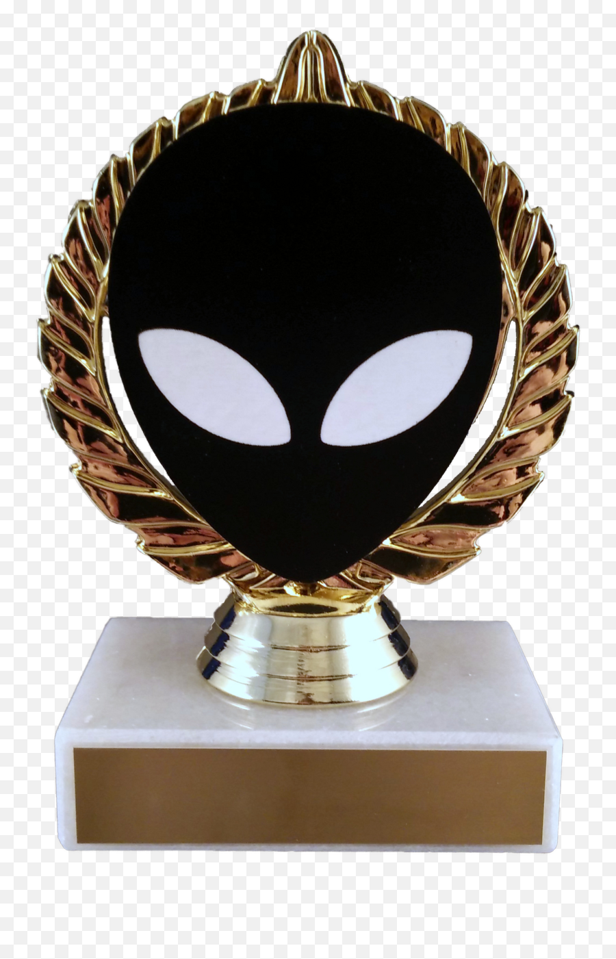 Alien Vector Cut Logo Trophy On Marble Emoji,Alien In Picture Frame Emoji